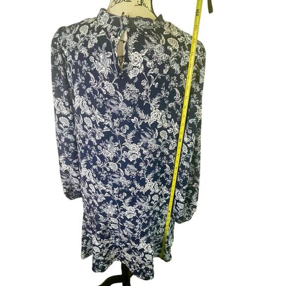 SMITH & QUINN DRESS THE L.A. BOUQUET NAVY BLUE SZ XL LONG SLEEVE SOPHISTICATED - Picture 8 of 16